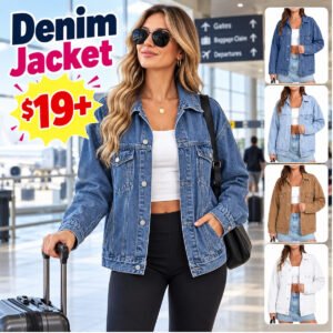 Oversized Denim Jean Jacket