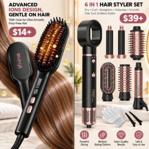 Hair Straightener Brushes