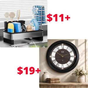 Stainless Steel Sink Caddy | Wall Clocks