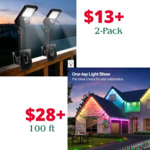 Permanent Outdoor RGB Lights | Clip On Solar Lights