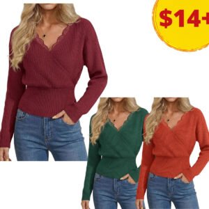 Women's Lace Trim Tops
