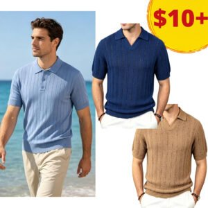 Men's Knit Polo Shirts
