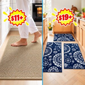 Washable Kitchen Rug Set