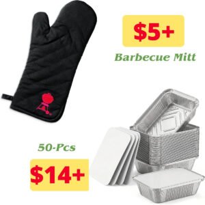 Barbecue Mitt | 50 Pack Aluminum Pans