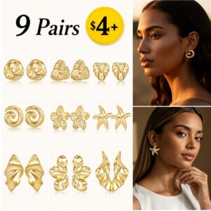 Earrings - 9 Pair
