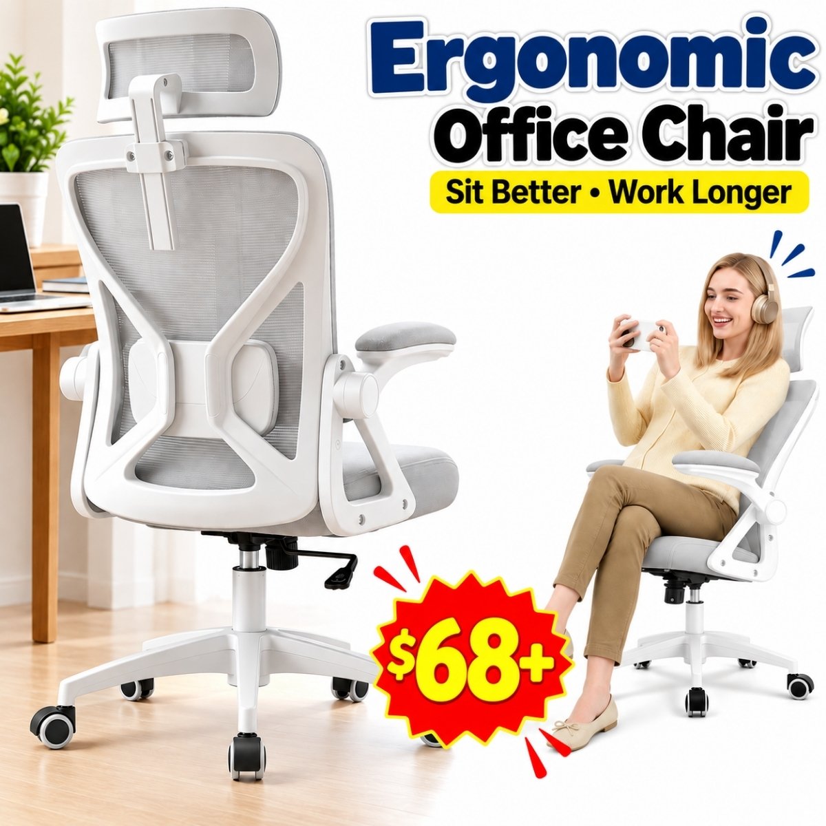 Ergonomic Mesh Office Chair