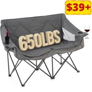 Portable Folding Double Duo Camping Chair