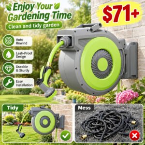 85 ft Retractable Garden Hose Reel
