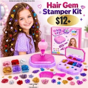 Hair Gem Stamper Kit for Girls