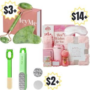 Gua Sha & Jade Roller Set, Spa gift set, Foot File & Foot