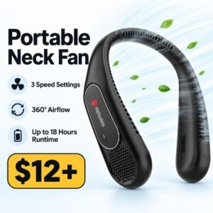 Portable Rechargeable Neck Fan