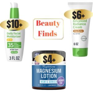 Nighttime Magnesium Lotion, Advanced Radiance Face Cream, Oil-Free Facial Moisturizer with Sunscreen