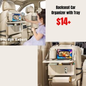 Backseat Car Organizer with Tray