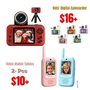 Kids’ Digital Camcorder | Video Walkie Talkies 2 Pc