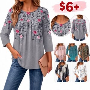 Casual Pleated Blouses