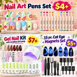 Gel Nail Kit, Cat Eye Magnets and Nail Art Pens