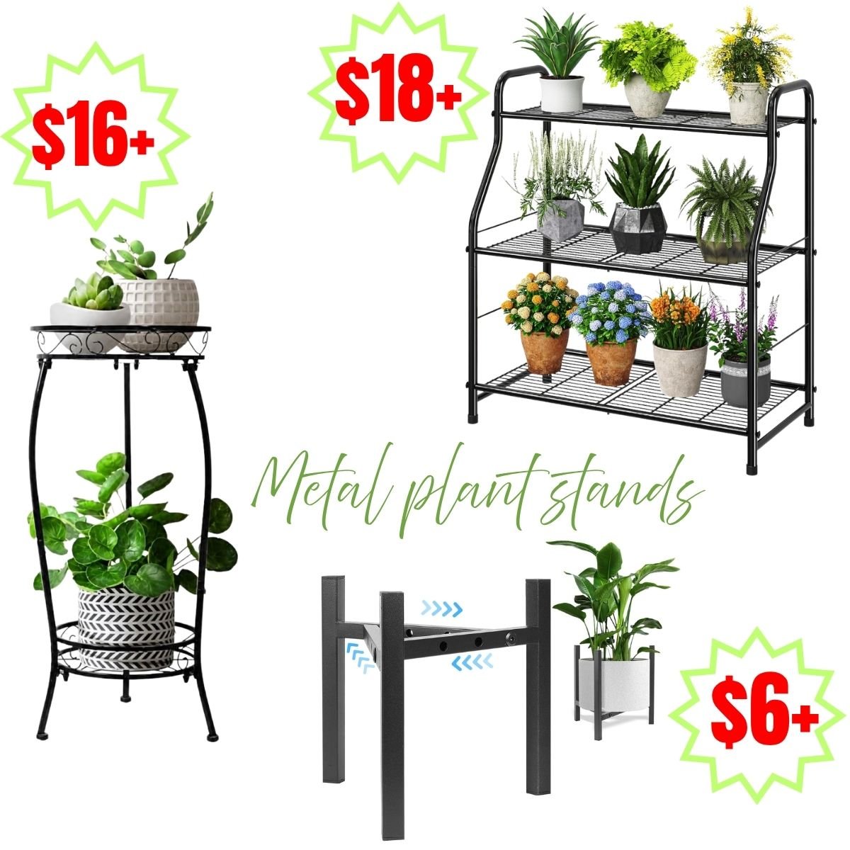 Metal plant stands