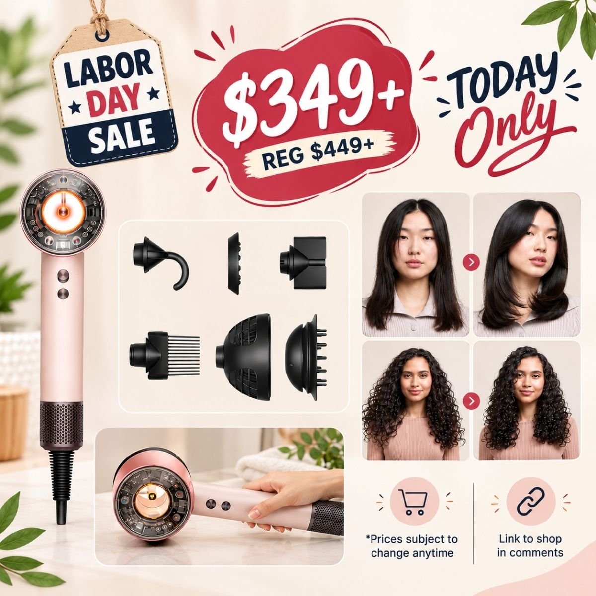 Super popular Hair Dryer is $349+ (Reg.$449+) ONLY TODAY