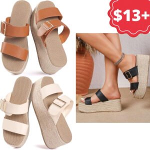 Wedge Slide Sandals