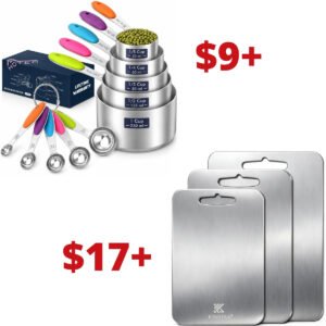 10-Pack Measuring Cups | Titanium Cutting Board