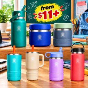 Popular insulated SS tumblers, water bottles & more—from $11+
