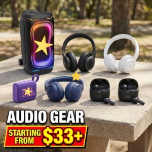 Bluetooth Speakers, Headphones and Earbuds