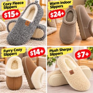 Foam Fuzzy Slippers