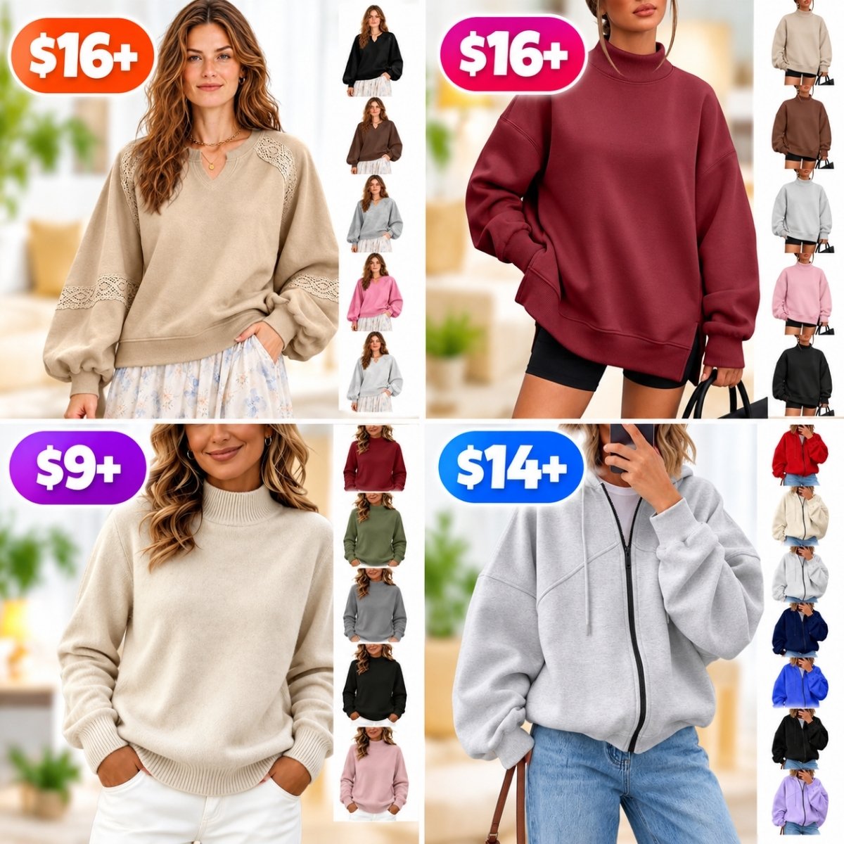 Women's Hoodies and Pullovers