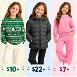 Girls Sweatshirts and Puffer shirts