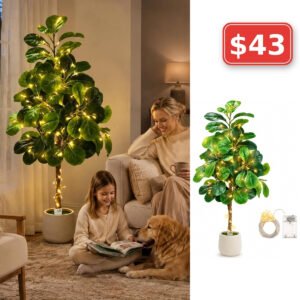 5Ft Artificial Fiddle Leaf Fig Tree