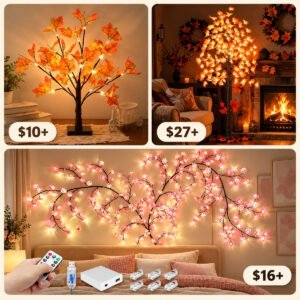 Lighted Decorative trees
