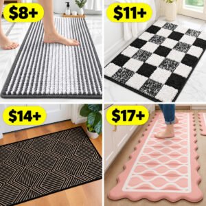 Kitchen, Front door and Bathroom Mats