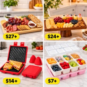 Charcuterie Board | Sandwich Maker | Snackle Box | Wood Cake Stand