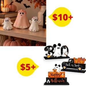 3 Pieces Halloween Table Signs | 3 Pcs Halloween Ghost Figurines