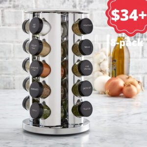 20 Jar Revolving Countertop Spice Rack