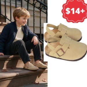 Kids Suede Clogs