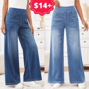 Pull-on jeans, $14+