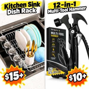 12 in 1 Hammer Multitool | Dish Drying Rack