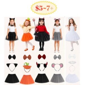 3Pcs Halloween Costumes for Girls