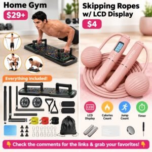Home Gym, Skipping Ropes w/ LCD Display