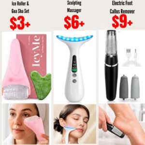 Electric Foot Callus Remover  | Ice Roller & Gua Sha Set  | sculpting Massager