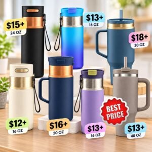 Popular Branded water bottles & tumblers, from $12+