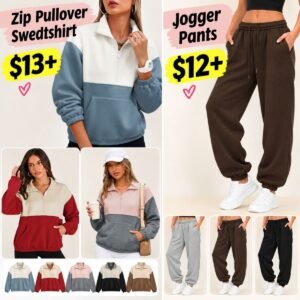 Jogger Pants  | Half Zip Pullover Sweatshirt