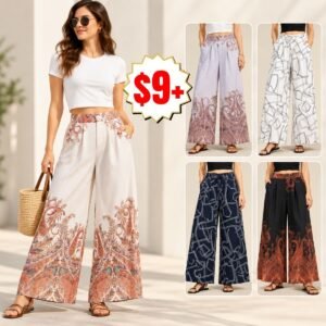 High Waist Wide Leg Palazzo Pants